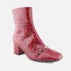 Women Hōgl | Hogl - Hesper Cherry Ankle Boots On Labotte