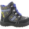Boys Superfit | Superfit - Wald Black Grey Lace-Up Boots On Labotte