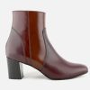 Women Artami | Artami - Cappella Wine Chestnut Ankle Boots On Labotte