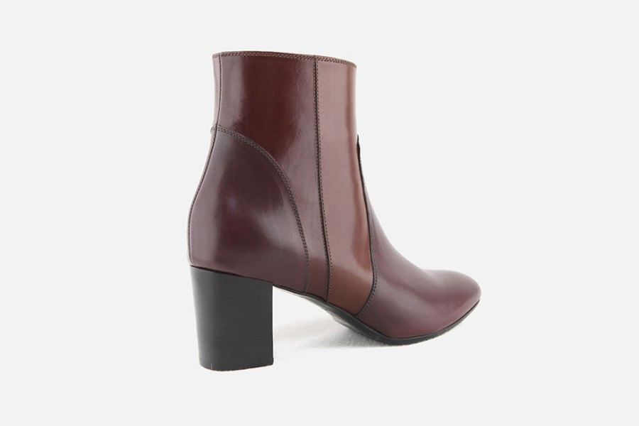 Women Artami | Artami - Cappella Wine Chestnut Ankle Boots On Labotte