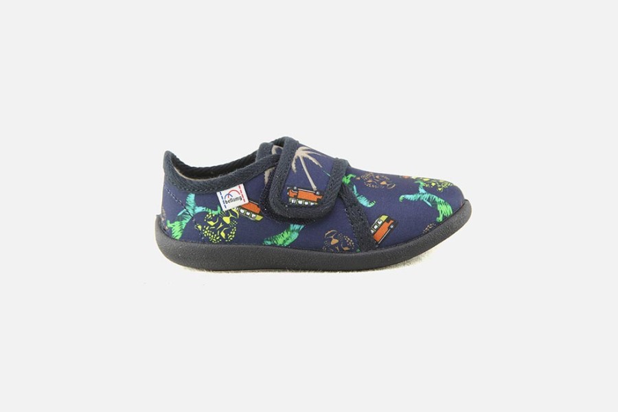 Boys Bellamy | Bellamy - Jungle Marine Low Slippers On Labotte