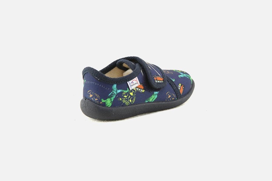 Boys Bellamy | Bellamy - Jungle Marine Low Slippers On Labotte