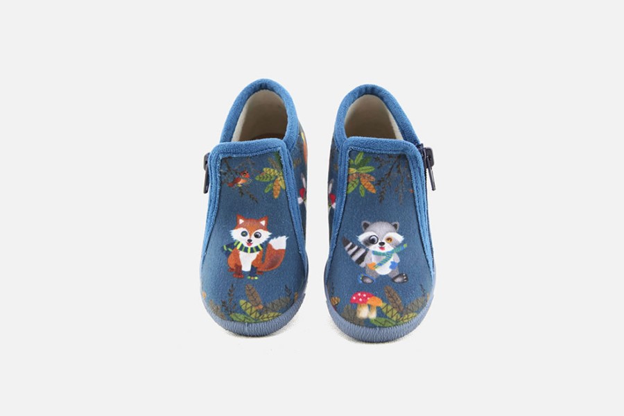 Boys Bellamy | Bellamy - Jolibois Bleu High Slippers On Labotte