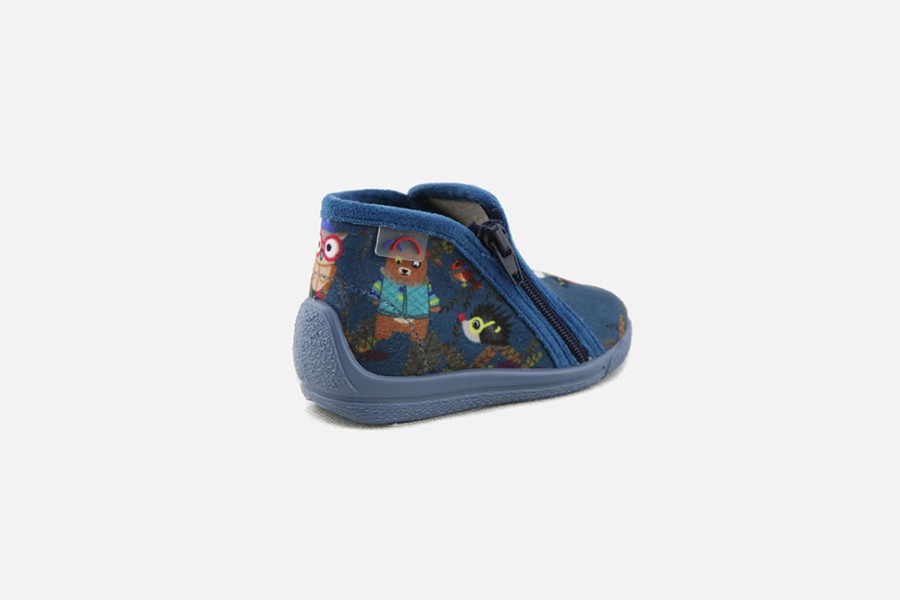 Boys Bellamy | Bellamy - Jolibois Bleu High Slippers On Labotte