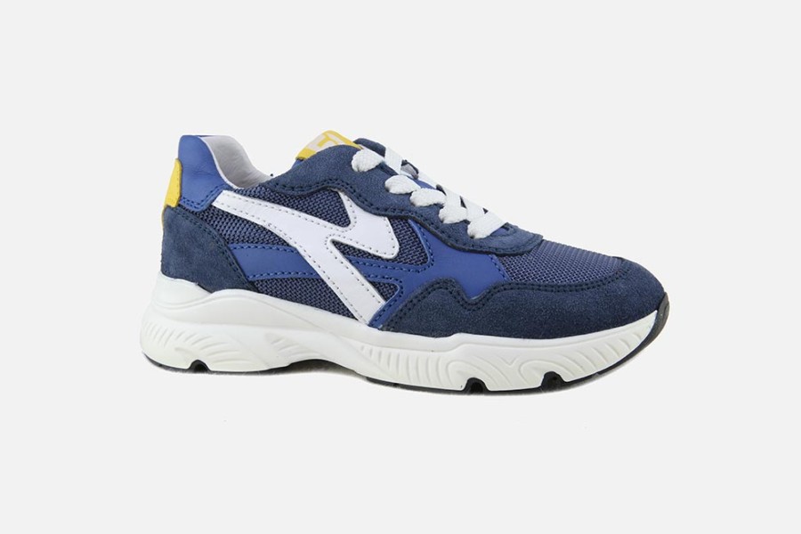 Boys Romagnoli | Romagnoli - Mortimer Duo Blue Lace-Up Shoes On Labotte