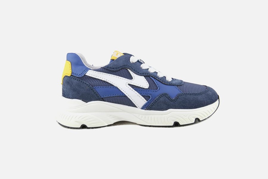 Boys Romagnoli | Romagnoli - Mortimer Duo Blue Lace-Up Shoes On Labotte
