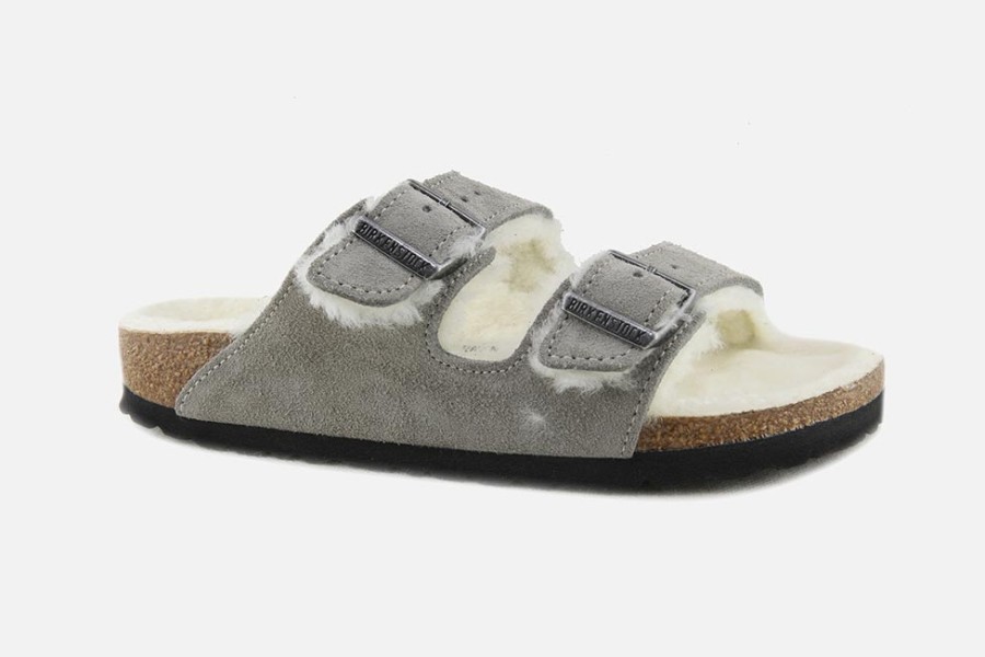 Women Birkenstock | Birkenstock - Arizona Fur Stone Coin Sandals On Labotte