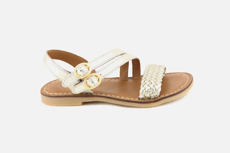 Girls Adolie | Adolie - Lazar Megh Platine Sandals On Labotte