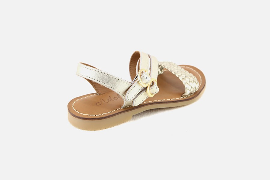 Girls Adolie | Adolie - Lazar Megh Platine Sandals On Labotte