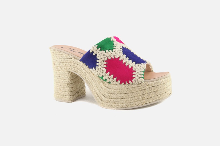 Women Gaimo | Gaimo - Gaimo Country Patchwork Sandals On Labotte