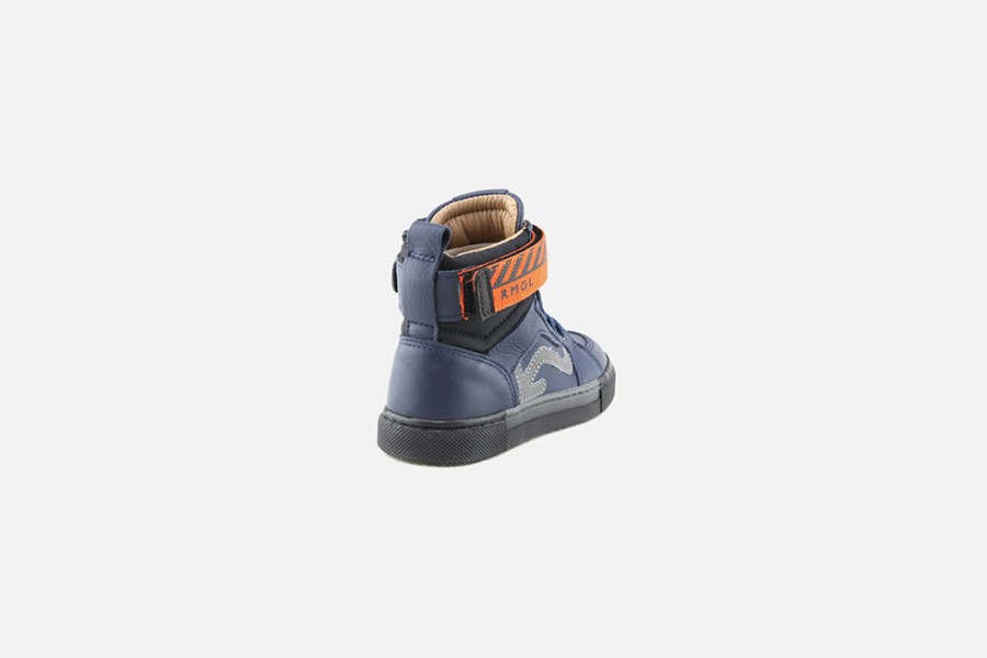 Boys Romagnoli | Romagnoli - Nello Bleu Lace-Up Boots On Labotte