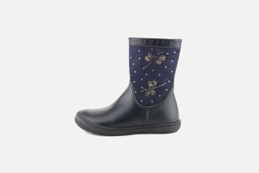 Girls Lunella | Lunella - Libellule Bleu Boots On Labotte