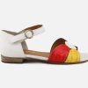 Women Artami | Artami - Orfeo White Sun Cherry Sandals On Labotte