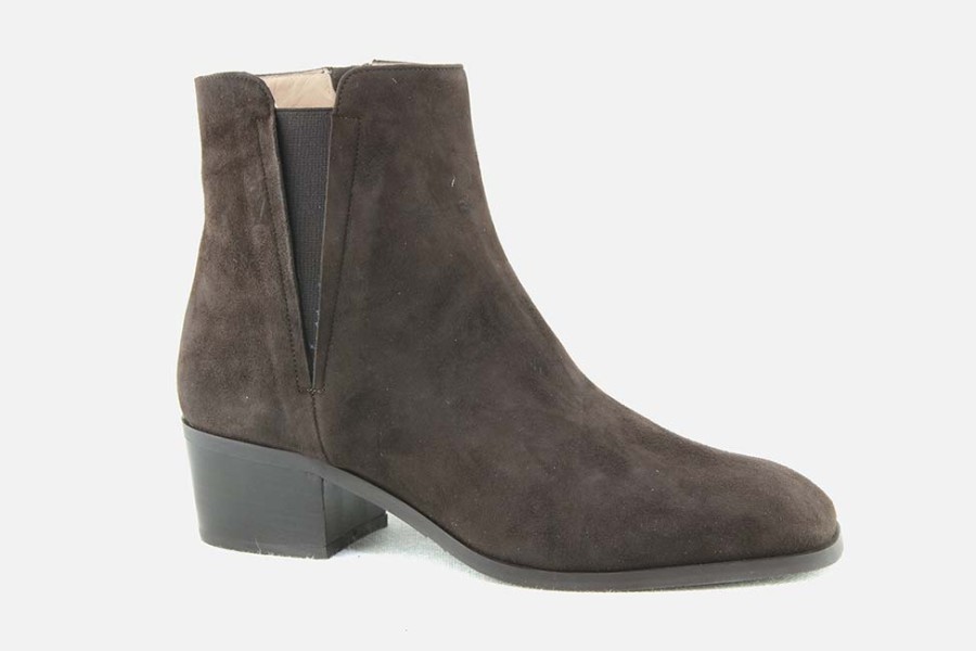 Women Cervone | Cervone - Chatelet Choco Ankle Boots On Labotte