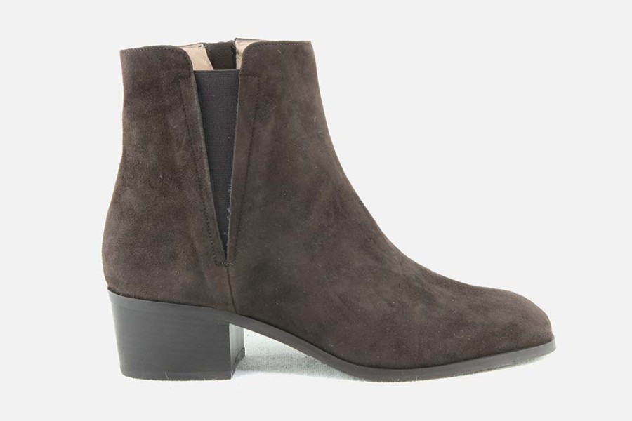 Women Cervone | Cervone - Chatelet Choco Ankle Boots On Labotte