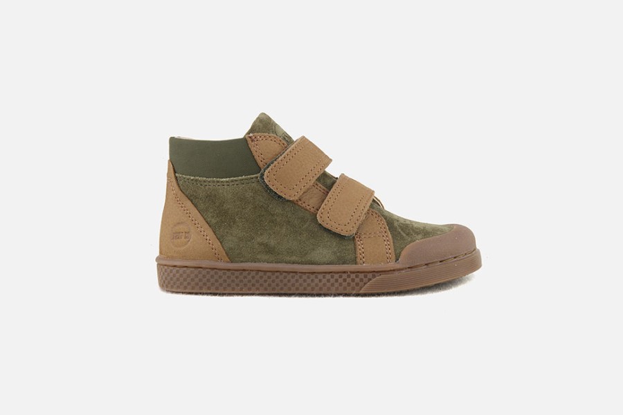 Boys 10 IS | 10 Is - Ten Win Hi V2 Kaki Camel Velcro Shoes On Labotte