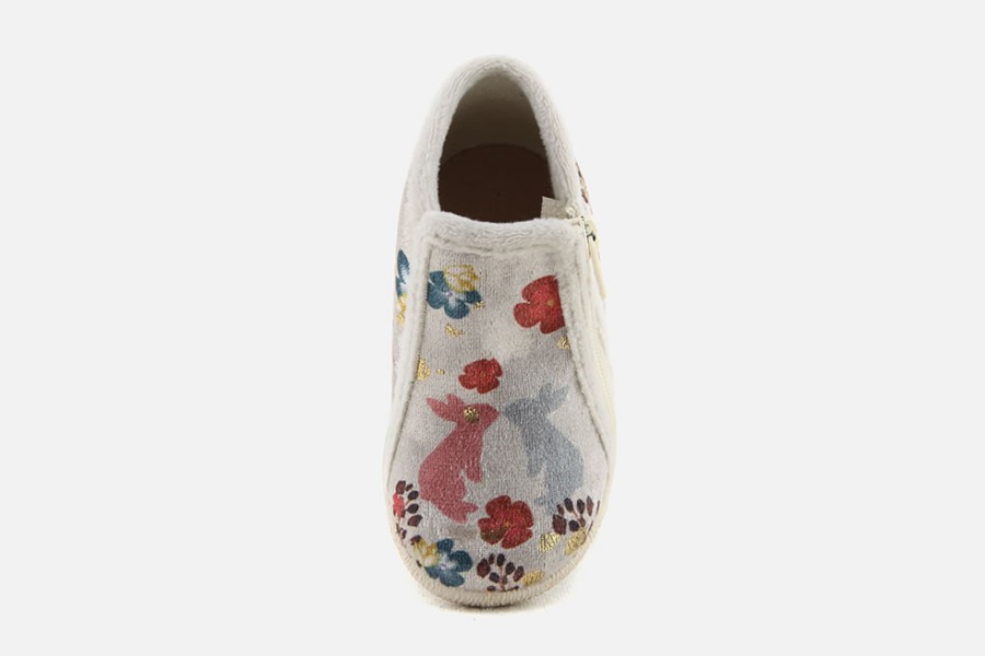 Girls Bellamy | Bellamy - Bunny Zip Multi High Slippers On Labotte