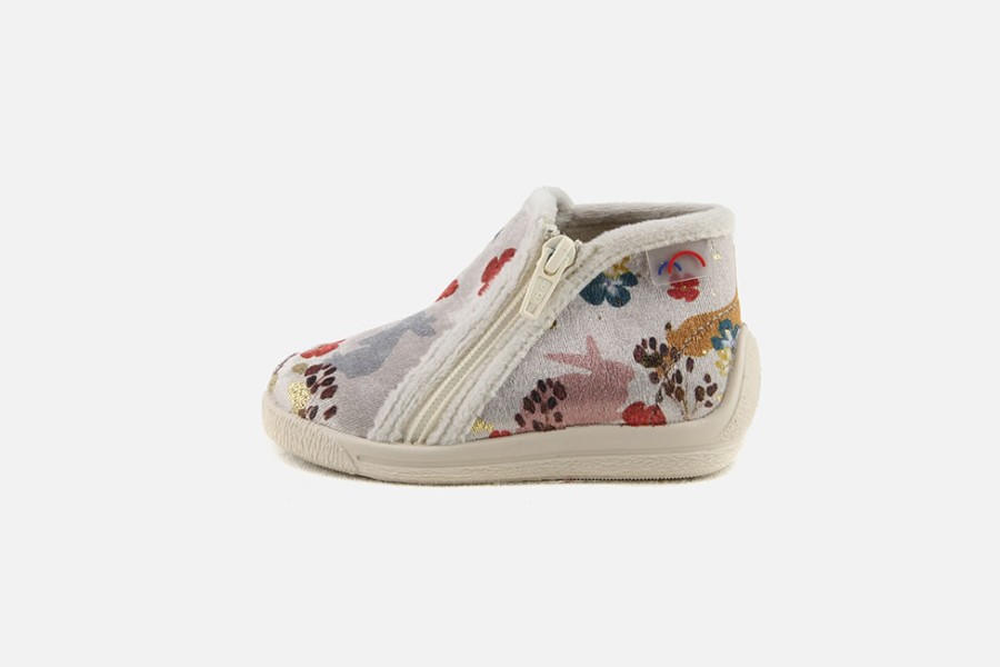 Girls Bellamy | Bellamy - Bunny Zip Multi High Slippers On Labotte