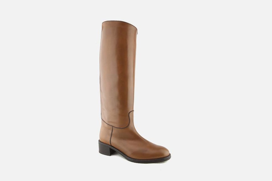 Women Artami | Artami - Cavalleria Light Brown Boots On Labotte