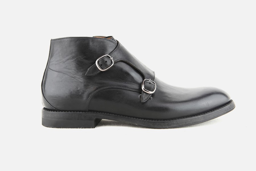 Men Franceschetti | Franceschetti - Ferrante Black Ankle Boots On Labotte