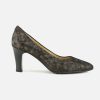 Women Brunate | Brunate - Belval Imprime Bronze Pumps On Labotte