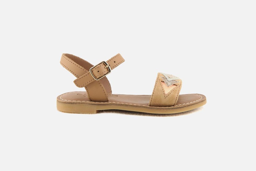 Girls Adolie | Adolie - Lazar Mexica Camel Sandals On Labotte