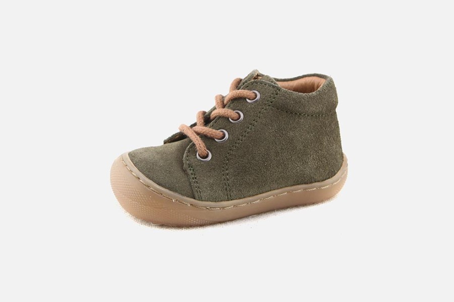 Boys Bellamy | Bellamy - Kalin Kaki Lace-Up Boots On Labotte