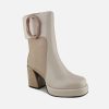 Women Noa Harmon | Noa Harmon - Nolita Ice Sand Ankle Boots On Labotte