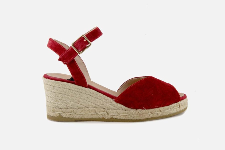 Women Gaimo | Gaimo - Gaimo Ros Rouge Sandals On Labotte