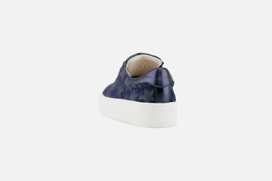 Girls Acebos | Acebos - Ambre Navy Star Lace-Up Shoes On Labotte