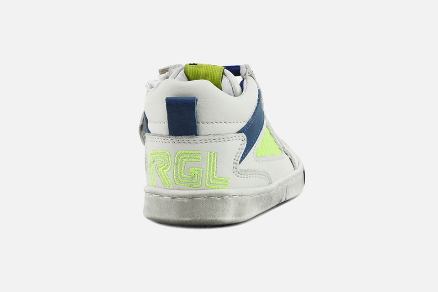 Boys Romagnoli | Romagnoli - Lillo Blanc Bleu Sun Lace-Up Boots On Labotte