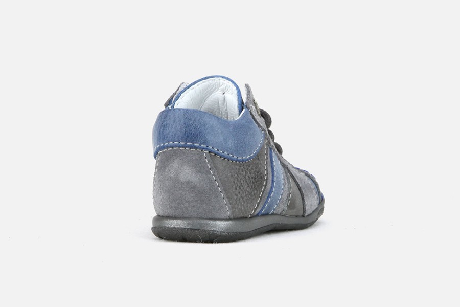 Boys Bellamy | Bellamy - Aldo Gris Bleu Lace-Up Boots On Labotte