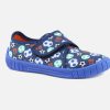 Boys Superfit | Superfit - Mondial Bleu Low Slippers On Labotte