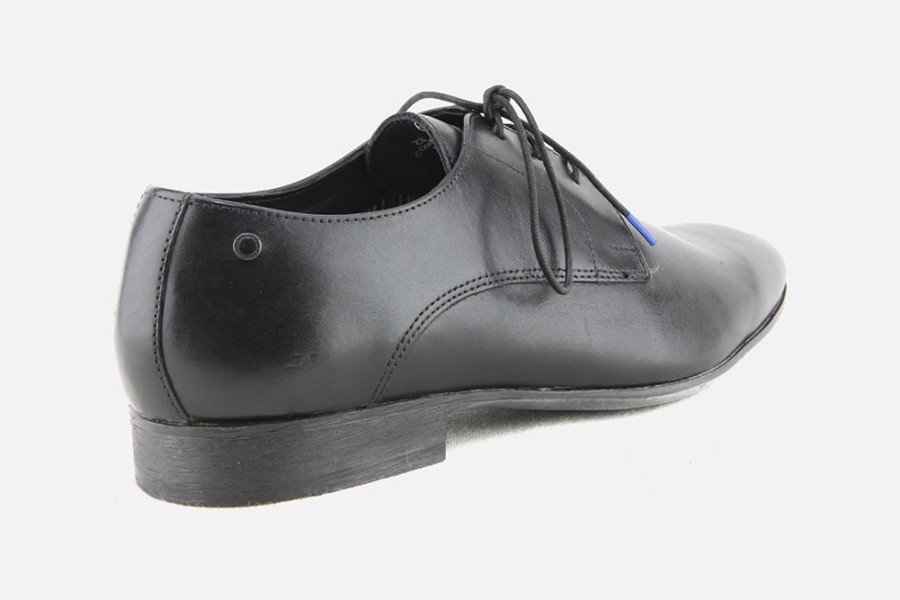 Men Base London | Base London - Dansey Black Derbies On Labotte