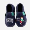 Boys Giesswein | Giesswein - Buuut Bleu Et Vert Low Slippers On Labotte