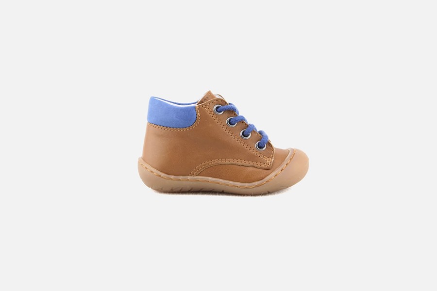 Boys Bellamy | Bellamy - Kalin Camel Bluette Lace-Up Boots On Labotte