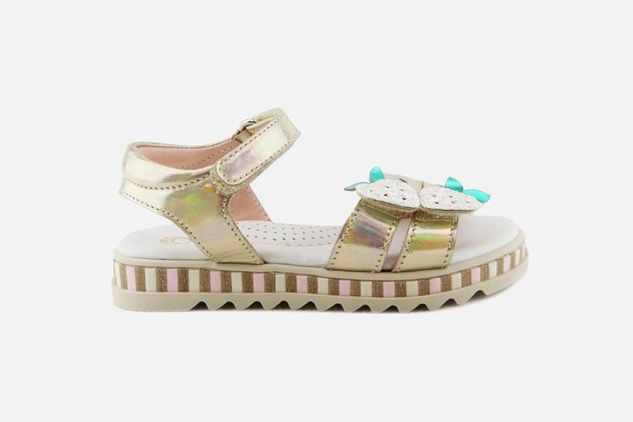 Girls Rondinella | Rondinella - Taratata Or Multi Sandals On Labotte