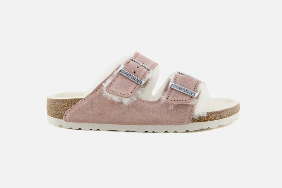 Women Birkenstock | Birkenstock - Arizona Fur Pink Sandals On Labotte