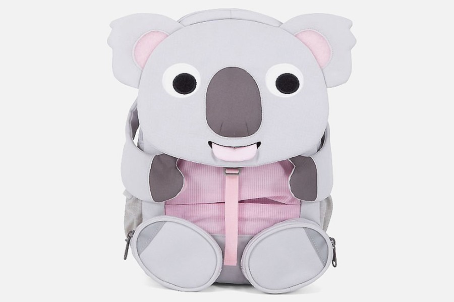 Boys Affenzahn | Affenzahn - Koalinette Grey Pink Bags On Labotte