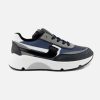 Boys Rondinella | Rondinella - Fausto Black Grey Lace-Up Shoes On Labotte