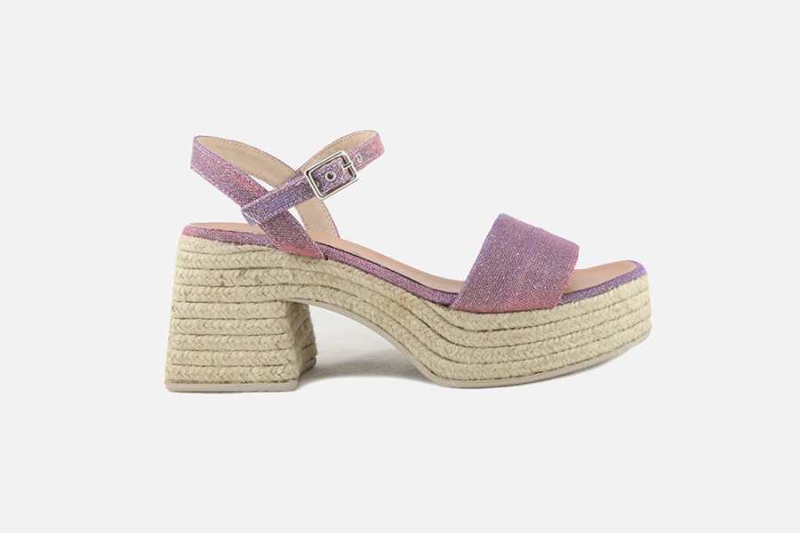 Women Gaimo | Gaimo - Gaimo Fauna Glitter Lilas Sandals On Labotte