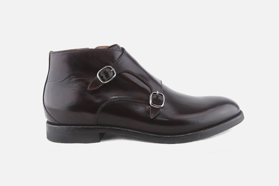 Men Franceschetti | Franceschetti - Ferrante Wine Ankle Boots On Labotte