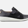 Women Clarks | Clarks - Un Rio Strap Black Loafers On Labotte