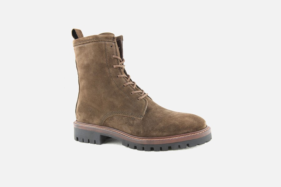 Women Alpe | Alpe - Atlanta Hi Lace Brown Lace-Up Boots On Labotte