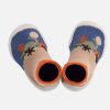 Boys Collégien | Collegien - Diplodocus Bleu Multi Slippers-Socks On Labotte