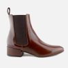 Women Lorenzo Masiero | Lorenzo Masiero - Lazlo Cognac Antic Ankle Boots On Labotte