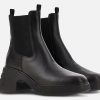 Women Hogan | Hogan - Hogan Chelsea Boot H618 Noir Ankle Boots On Labotte