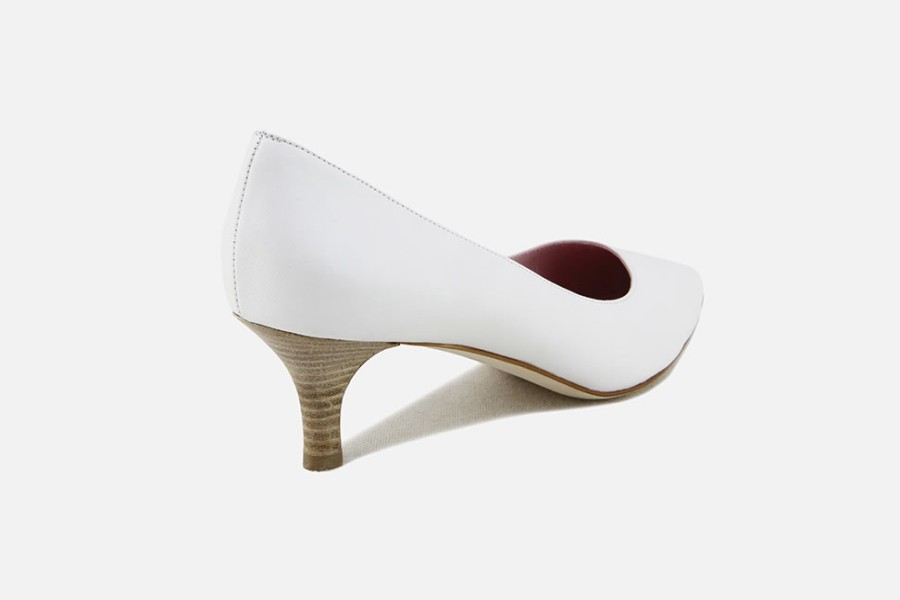 Women Laura Agosti | Laura Agosti - Merveille Blanc Pumps On Labotte