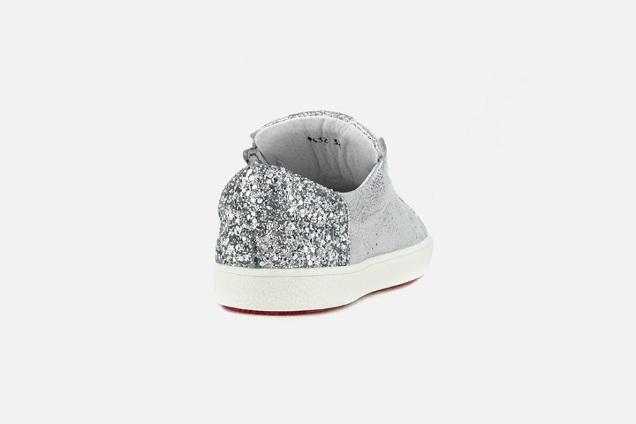 Girls Acebos | Acebos - Bag Silver Lace-Up Shoes On Labotte