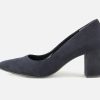 Women Paul Green | Paul Green - Praline D Bleu Pumps On Labotte